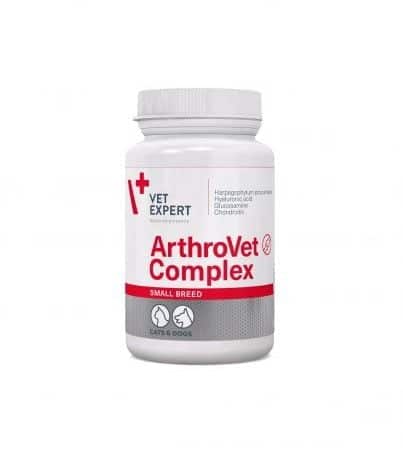 Vet Expert ArthroVet Complex Small Breed 60 twist-off капсули - за превенция и възстановяване на ставите и ставните хрущяли при котки и кучета от малки породи