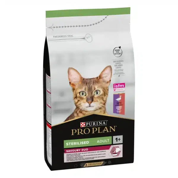 Purina PRO PLAN Sterilised Adult с патица и дроб 1,5 кг.