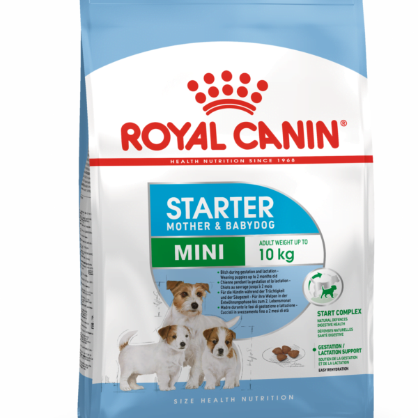 Royal Canin Mini Starter - за кучки от края на бременността и по време на кърменето и за отбиване кученца до 2 месеца 4-10 кг.