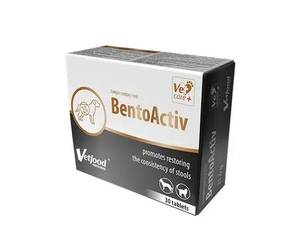 Vetfood Bentoactiv 30 капсули - хранителна добавка при диария и лошо храносмилане