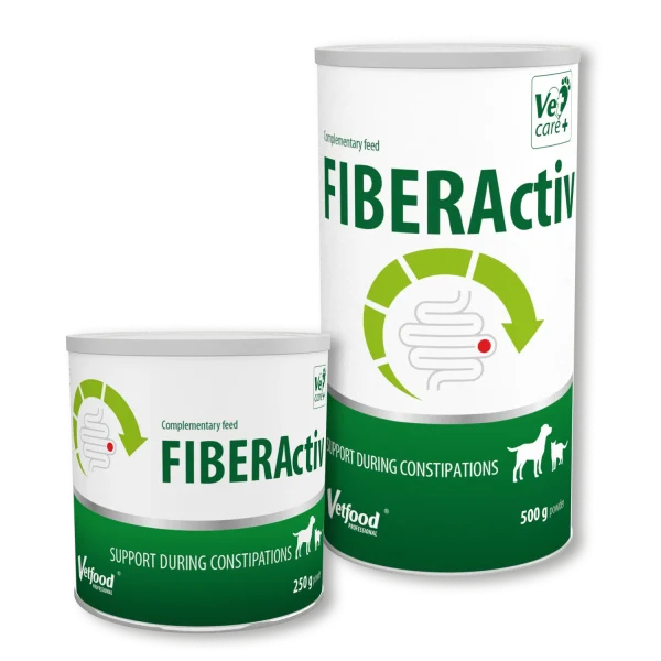 Vetfood FiberActiv - хранителна добавка за поддържане на нормалната функция на чрeвния тракт при кучета и котки