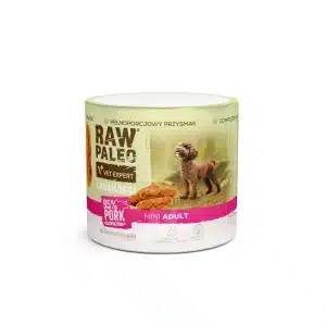 RAW PALEO Cabanossi Pork Mini 100g – пълноценно лакомство с наденица за кучета