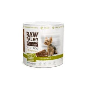 RAW PALEO Vital Pro Digestion Rabbit Mini 100g – хипоалергенно монопротеиново функционално лакомство