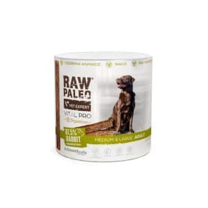 RAW PALEO Vital Pro Digestion Rabbit Medium Large 100g – хипоалергенно монопротеиново функционално лакомство
