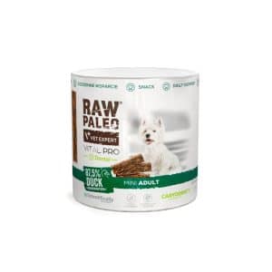 RAW PALEO Vital Pro Dental Duck Mini 100g – хипоалергенно монопротеиново функционално лакомство