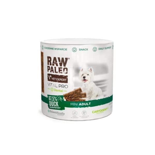 RAW PALEO Vital Pro Dental Duck Mini 100g - хипоалергенно монопротеиново функционално лакомство