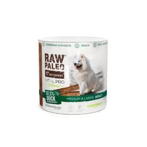 RAW PALEO Vital Pro Dental Duck Medium Large 100g – хипоалергенно монопротеиново функционално лакомство